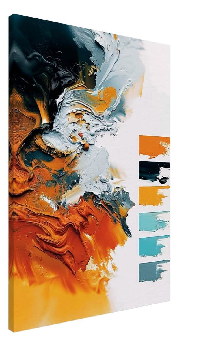 Da Vinci Abstract Wall art - Canvas - 70x100 cm / 28x40″ - Slim