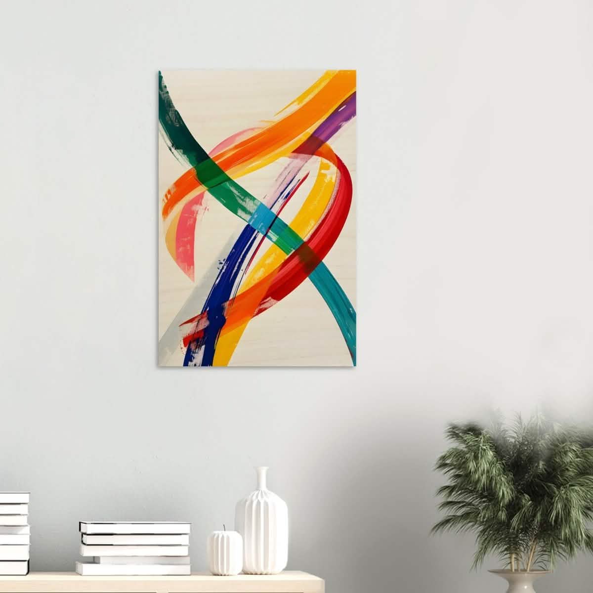 Da Vinci Abstract Wall art - Wood Prints - 50x75 cm / 20x30″ - 20 mm