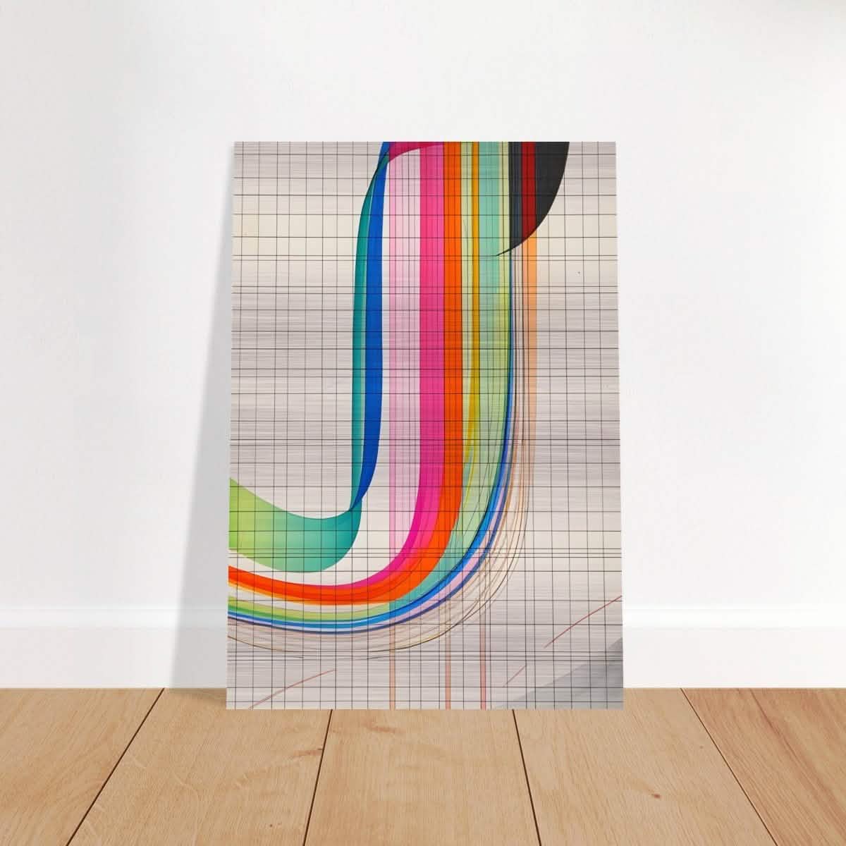 Da Vinci Abstract Wall Art - Brushed Aluminum Print - 70x100 cm / 28x40″ -