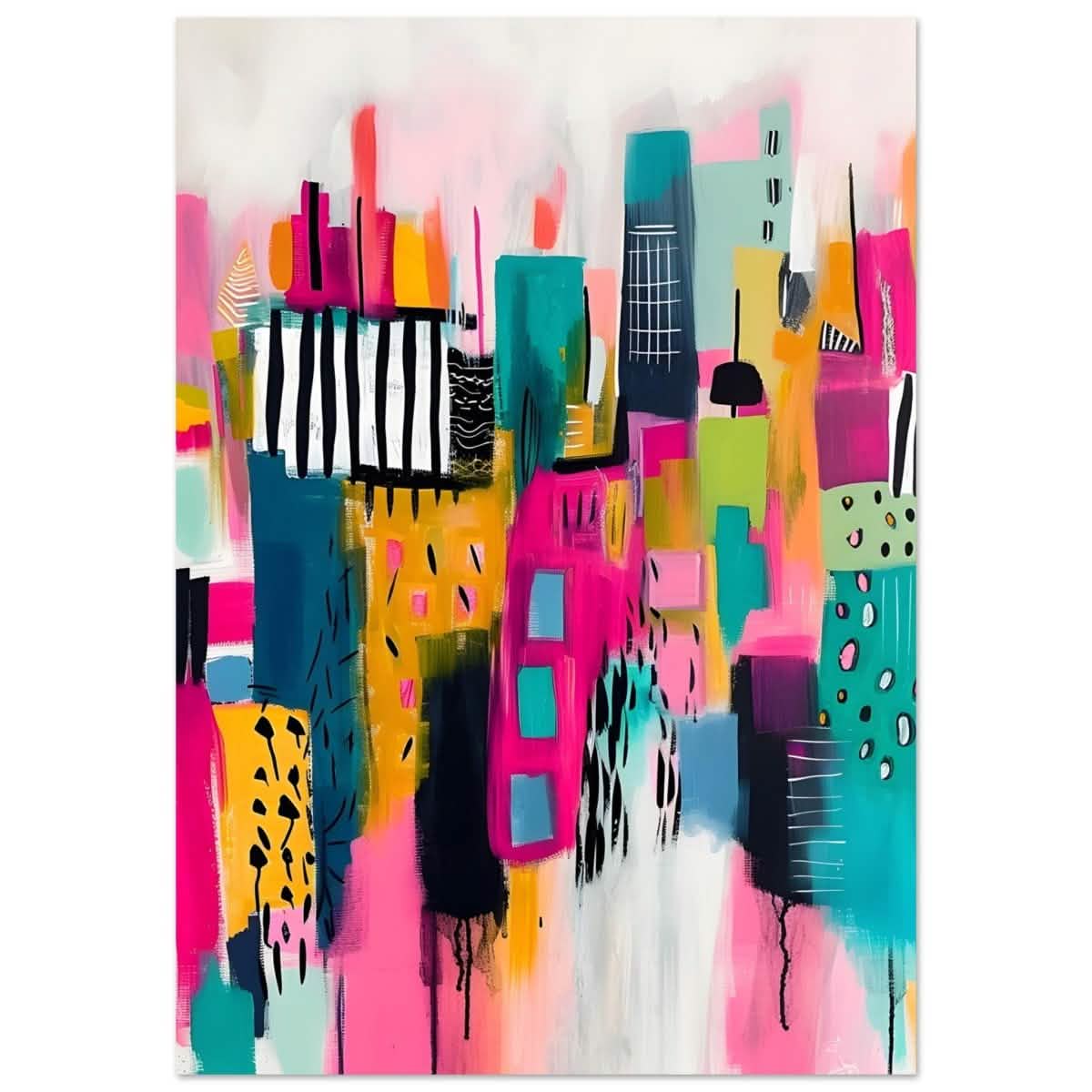 Da Vinci Abstract Wall Art - Aluminum Print - 70x100 cm / 28x40″ -