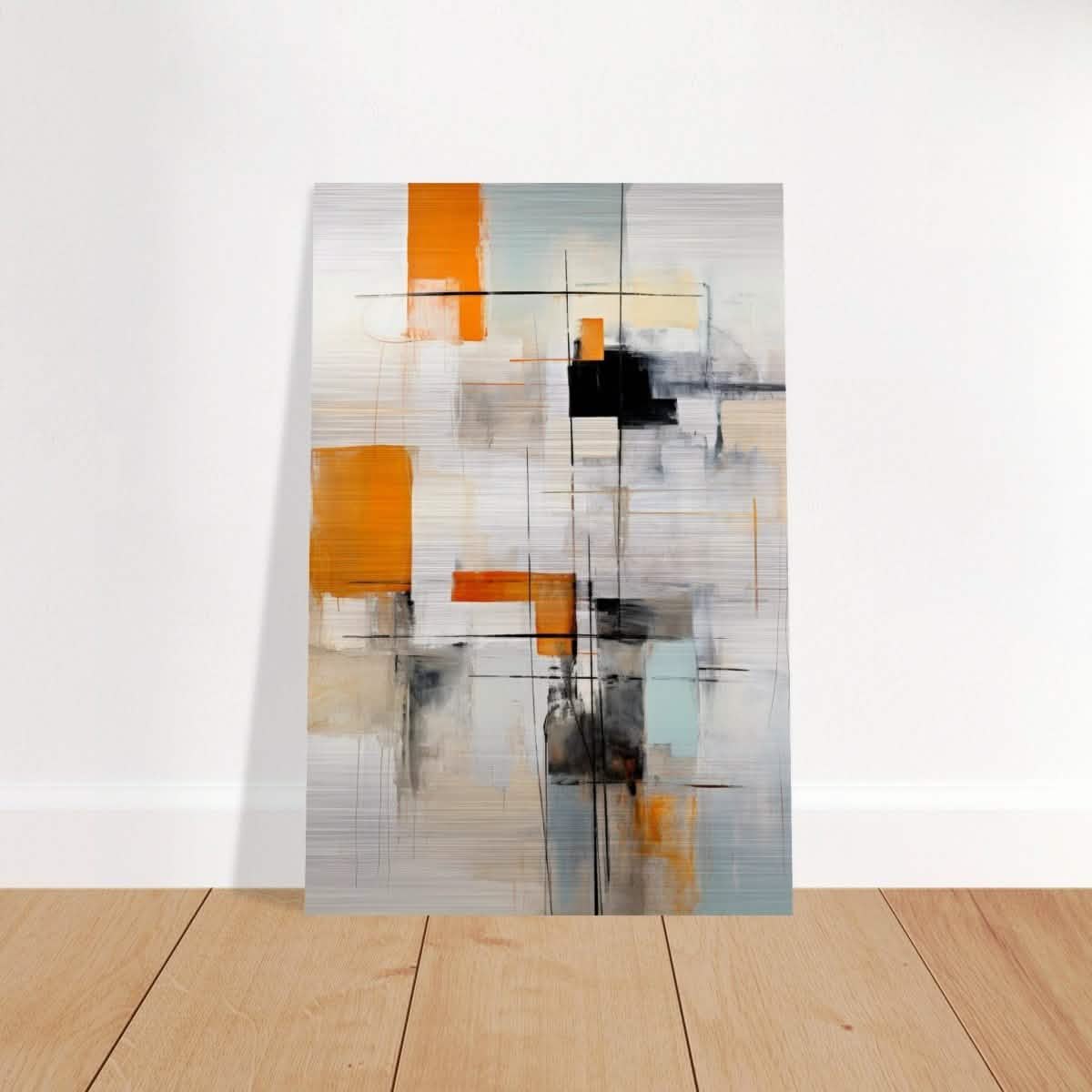 Da Vinci Abstract Wall Art - Brushed Aluminum Print - 60x90 cm / 24x36″ -