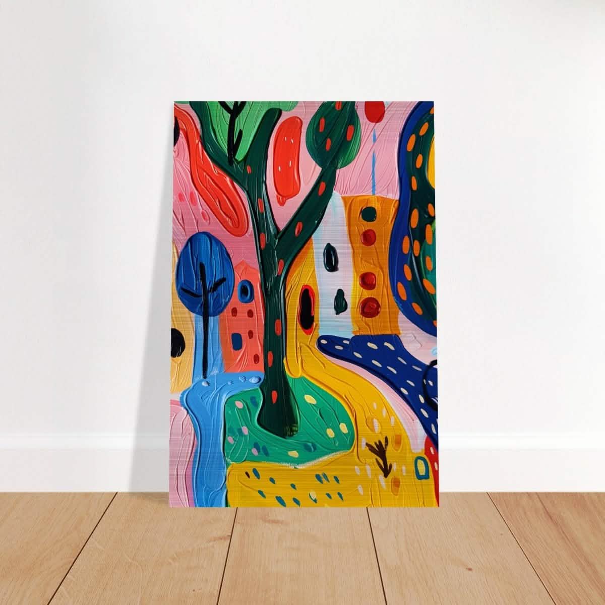 Da Vinci Abstract Wall art - Brushed Aluminum Print - 50x75 cm / 20x30″ -