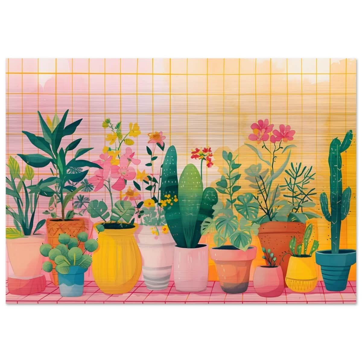 Da Vinci Abstract Wall Art - Brushed Aluminum Print - 70x100 cm / 28x40″ -