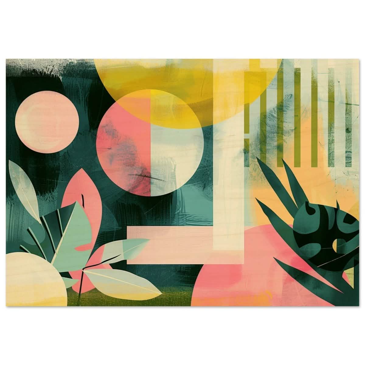 Da Vinci Abstract Wall Art - Wood Prints - 70x100 cm / 28x40″ - 10 mm