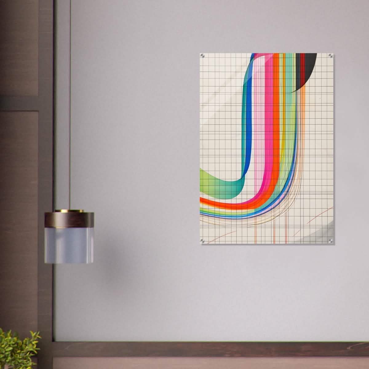 Da Vinci Abstract Wall Art - Acrylic Print - 70x100 cm / 28x40″ -