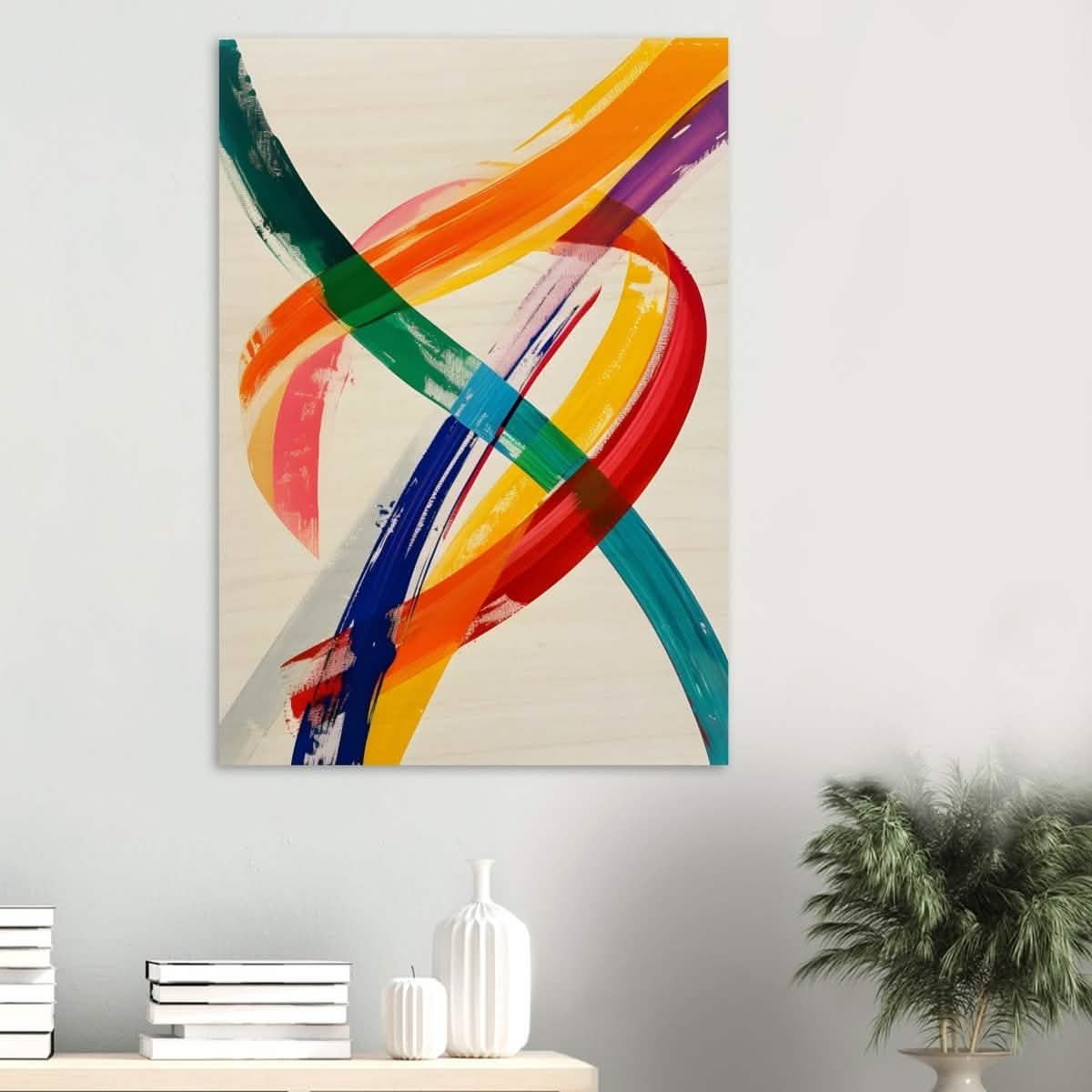 Da Vinci Abstract Wall art - Wood Prints - 70x100 cm / 28x40″ - 20 mm