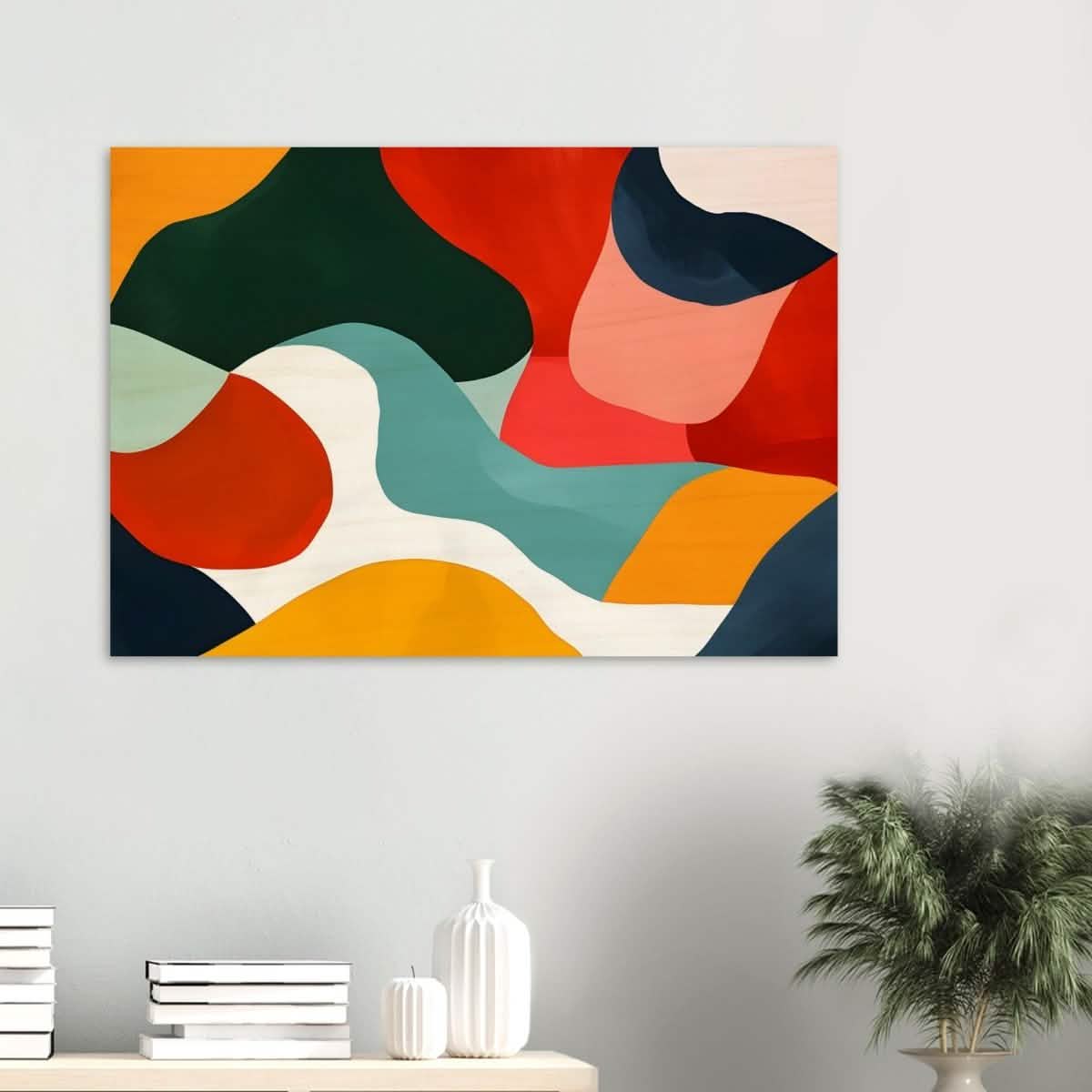 Da Vinci Abstract Wall Art - Wood Prints - 70x100 cm / 28x40″ - 20 mm