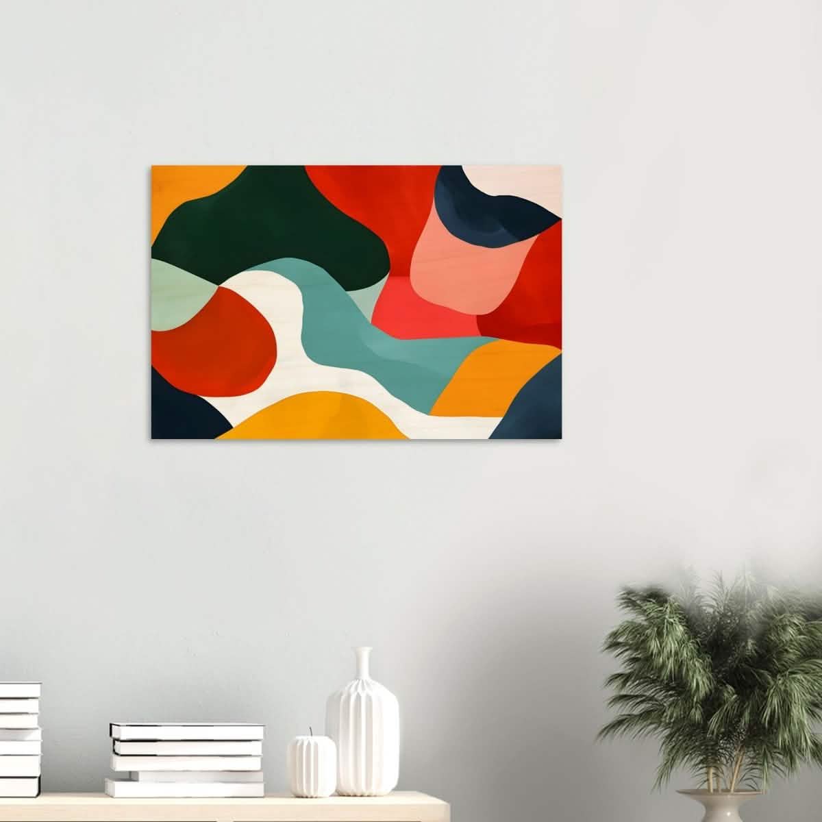 Da Vinci Abstract Wall Art - Wood Prints - 50x75 cm / 20x30″ - 20 mm