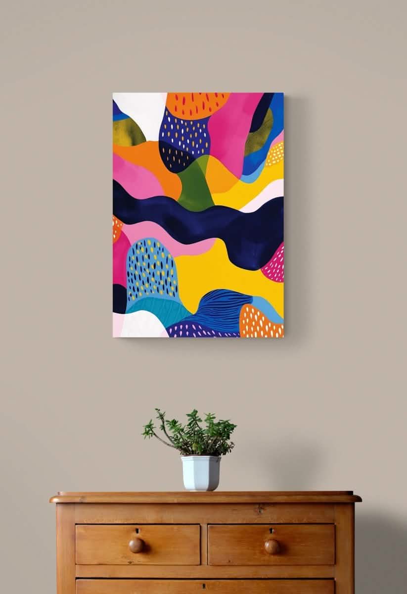 Da Vinci Abstract Wall art - Canvas - 70x100 cm / 28x40″ - Slim