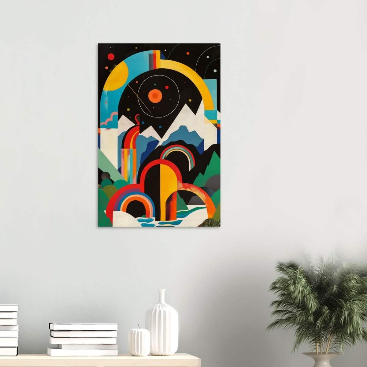 Da Vinci Abstract Wall Art - Wood Prints - 50x75 cm / 20x30″ - 20 mm