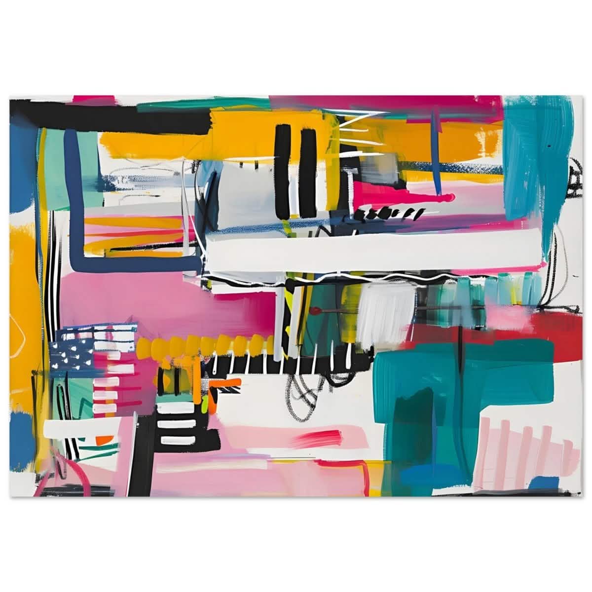 Da Vinci Abstract Wall Art - Aluminum Print - 70x100 cm / 28x40″ -