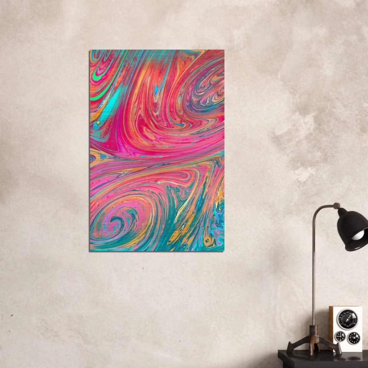 Da Vinci Abstract Wall Art - Brushed Aluminum Print - 60x90 cm / 24x36″ -