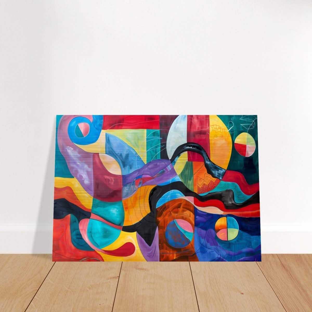 Da Vinci Abstract Wall Art - Brushed Aluminum Print - 70x100 cm / 28x40″ -