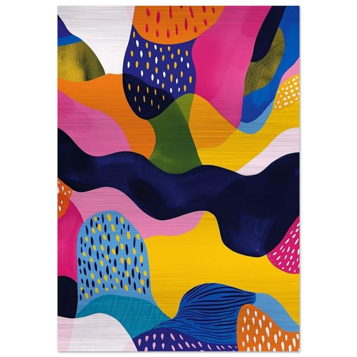 Da Vinci Abstract Wall art - Brushed Aluminum Print - 70x100 cm / 28x40″ -