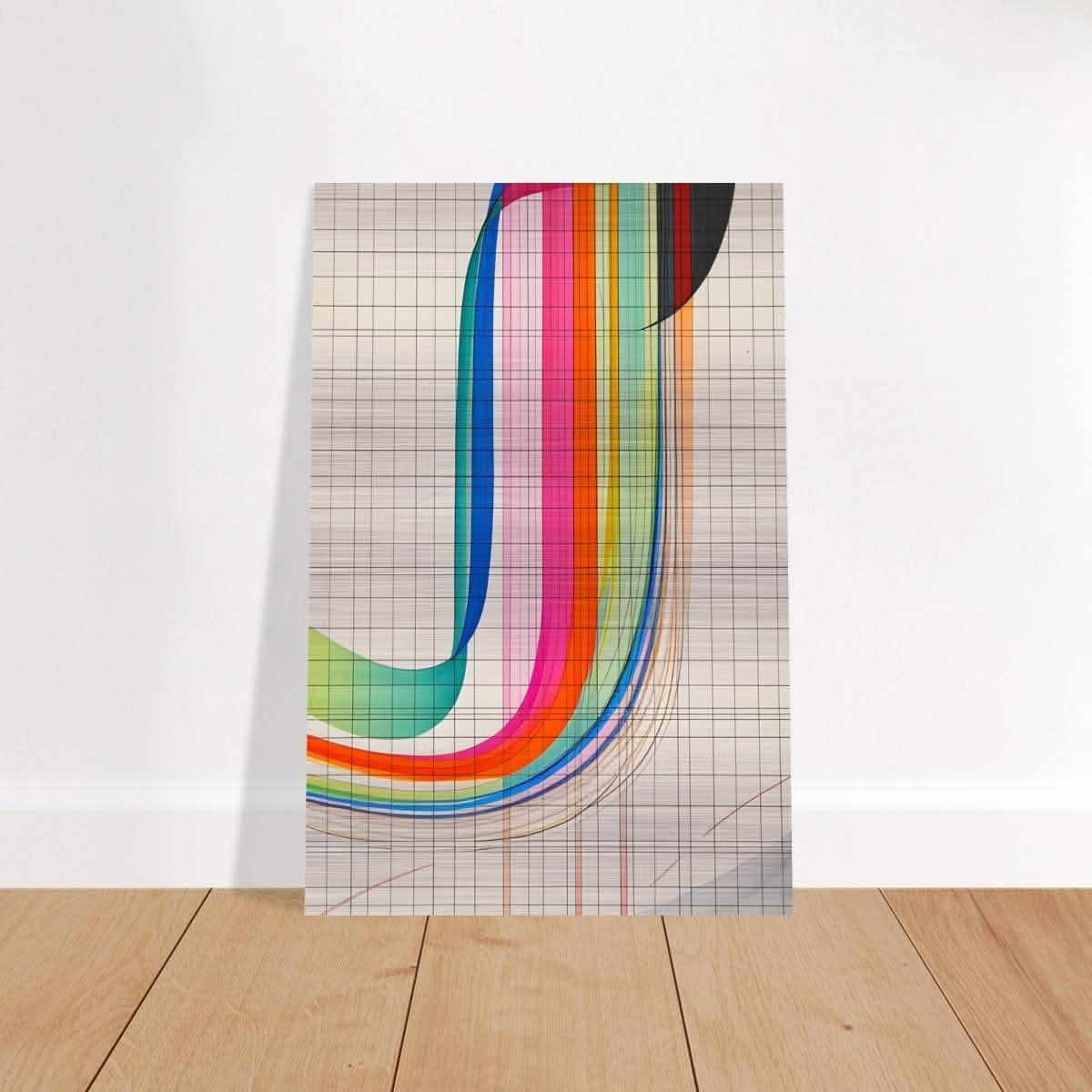 Da Vinci Abstract Wall Art - Brushed Aluminum Print - 30x45 cm / 12x18″ -