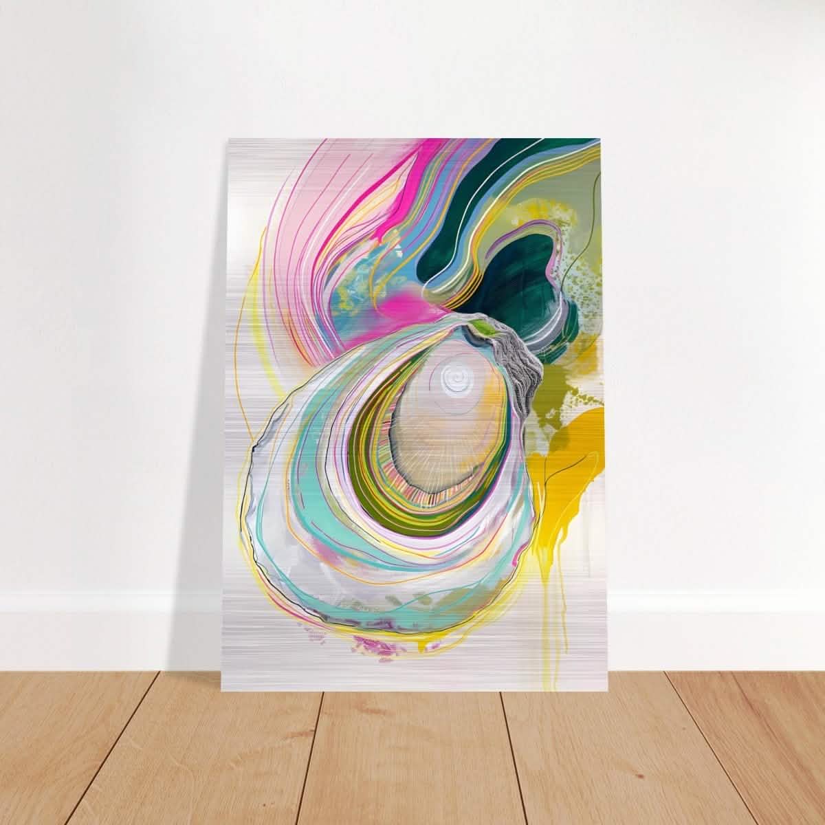 Da Vinci Abstract Wall Art - Brushed Aluminum Print - 70x100 cm / 28x40″ -