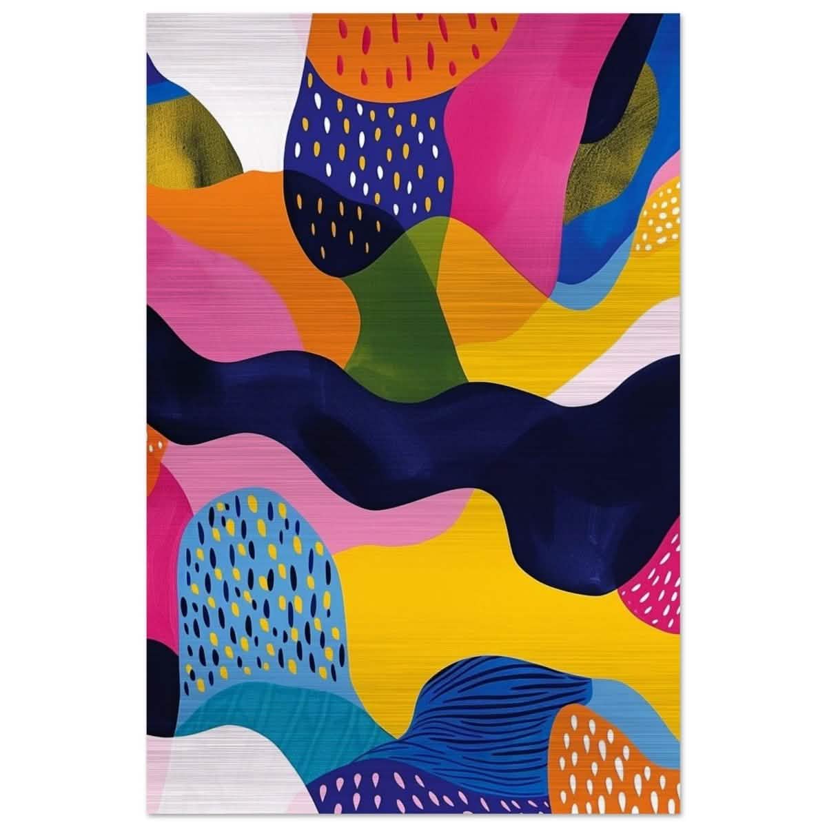 Da Vinci Abstract Wall art - Brushed Aluminum Print - 50x75 cm / 20x30″ -