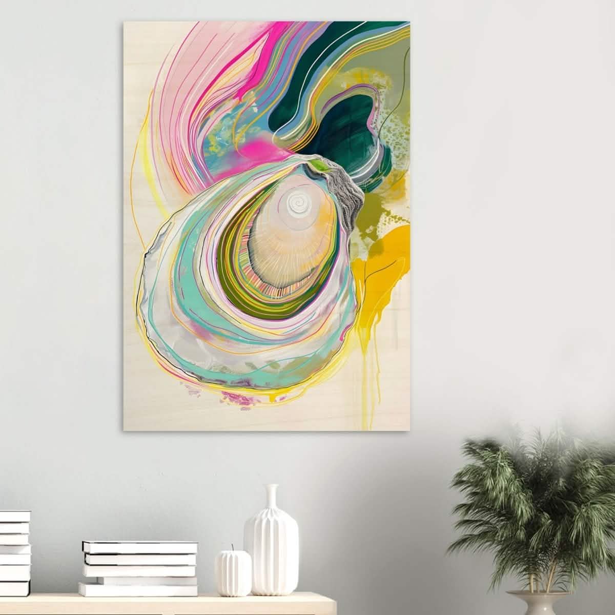 Da Vinci Abstract Wall Art - Wood Prints - 70x100 cm / 28x40″ - 20 mm