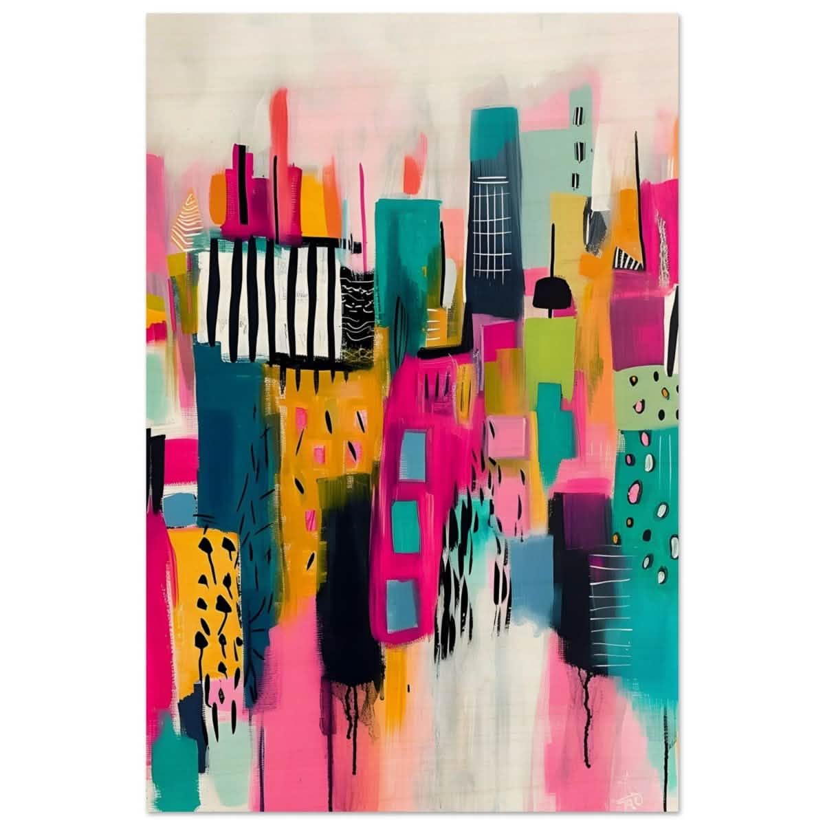 Da Vinci Abstract Wall Art - Wood Prints - 60x90 cm / 24x36″ - 20 mm