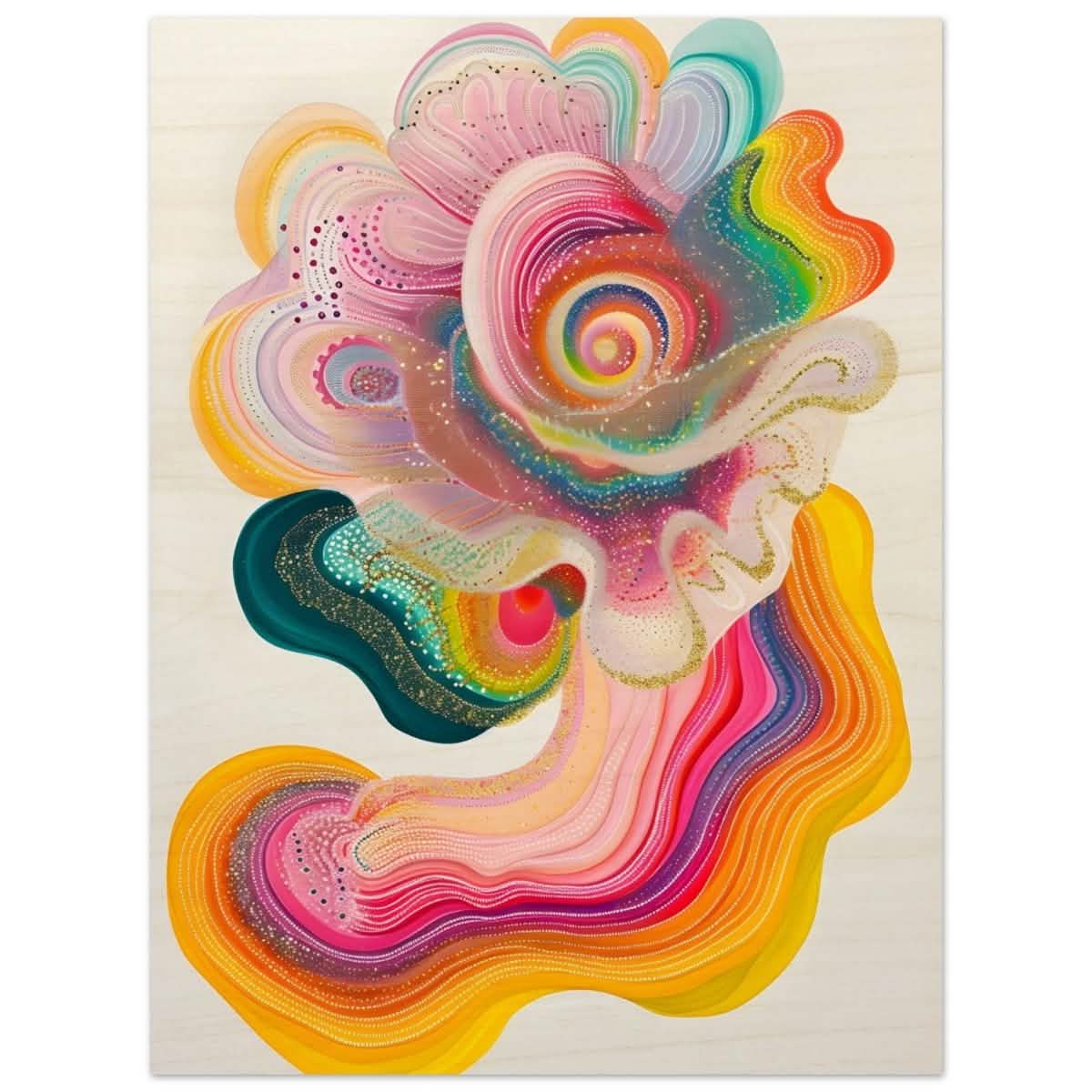 Da Vinci Abstract Wall art - Brushed Aluminum Print - 50x75 cm / 20x30″ -