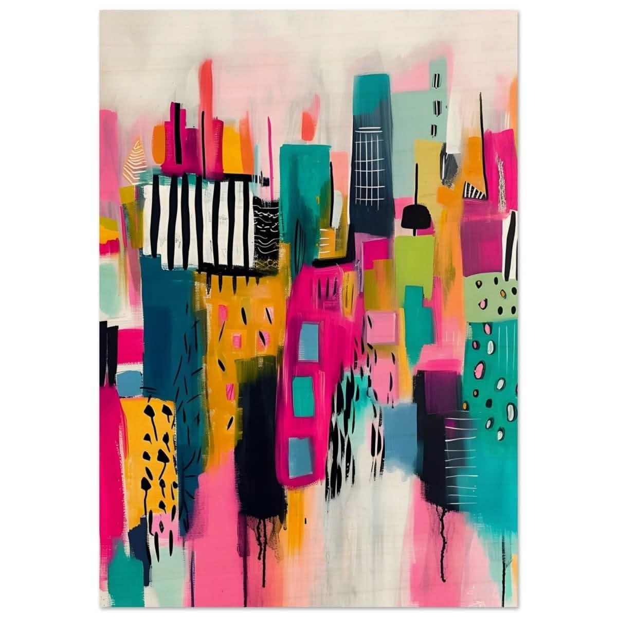 Da Vinci Abstract Wall Art - Wood Prints - 70x100 cm / 28x40″ - 10 mm