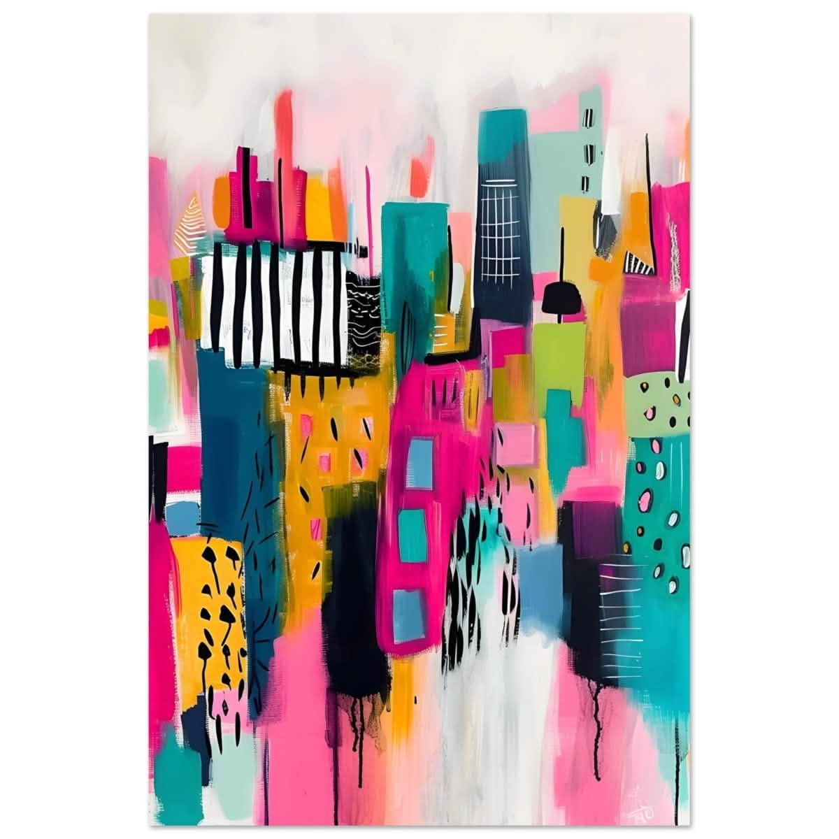 Da Vinci Abstract Wall Art - Aluminum Print - 60x90 cm / 24x36″ -