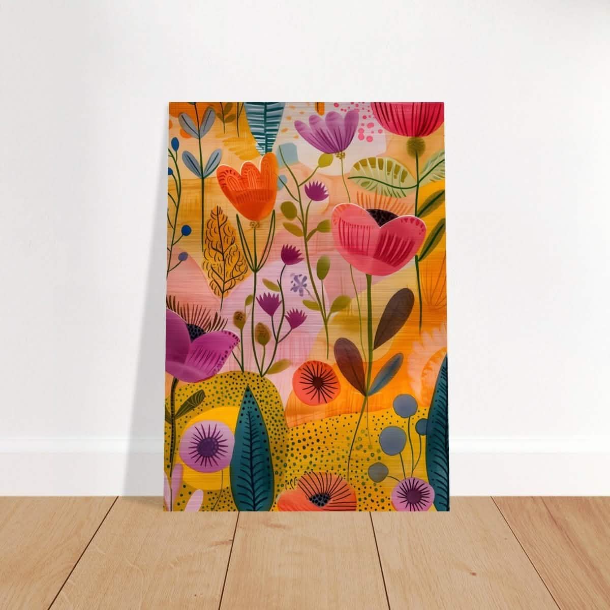 Da Vinci Abstract Wall Art - Brushed Aluminum Print - 70x100 cm / 28x40″ -