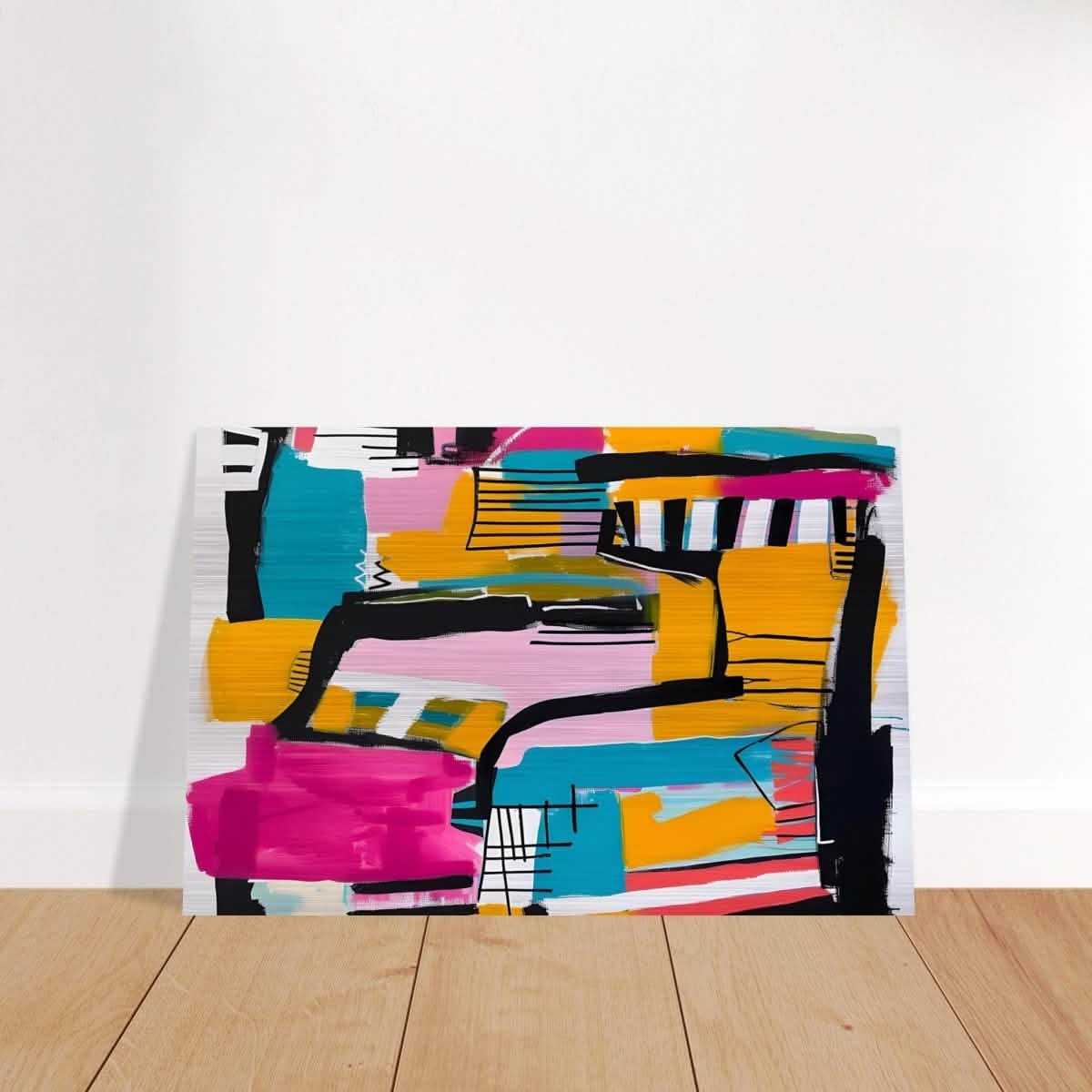 Da Vinci Abstract Wall Art - Brushed Aluminum Print - 40x60 cm / 16x24″ -