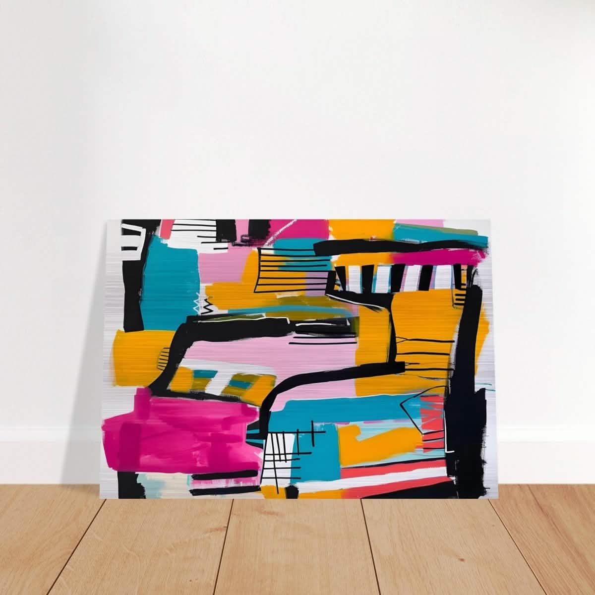 Da Vinci Abstract Wall Art - Brushed Aluminum Print - 70x100 cm / 28x40″ -