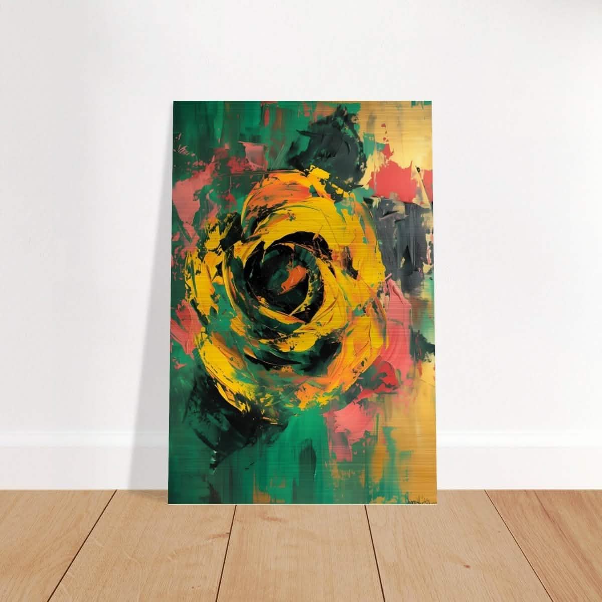 Da Vinci Abstract Wall Art - Brushed Aluminum Print - 40x60 cm / 16x24″ -