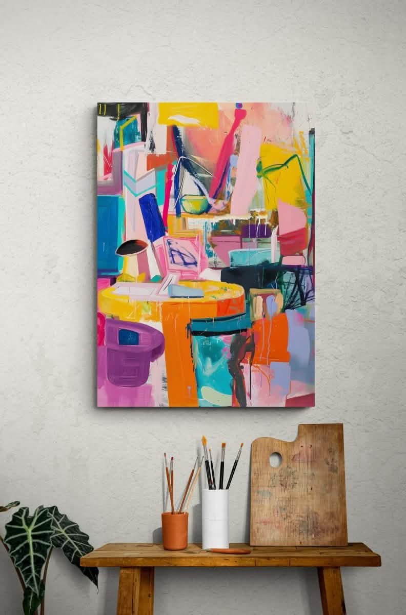 Da Vinci Abstract Wall Art - Aluminum Print - 40x60 cm / 16x24″ -