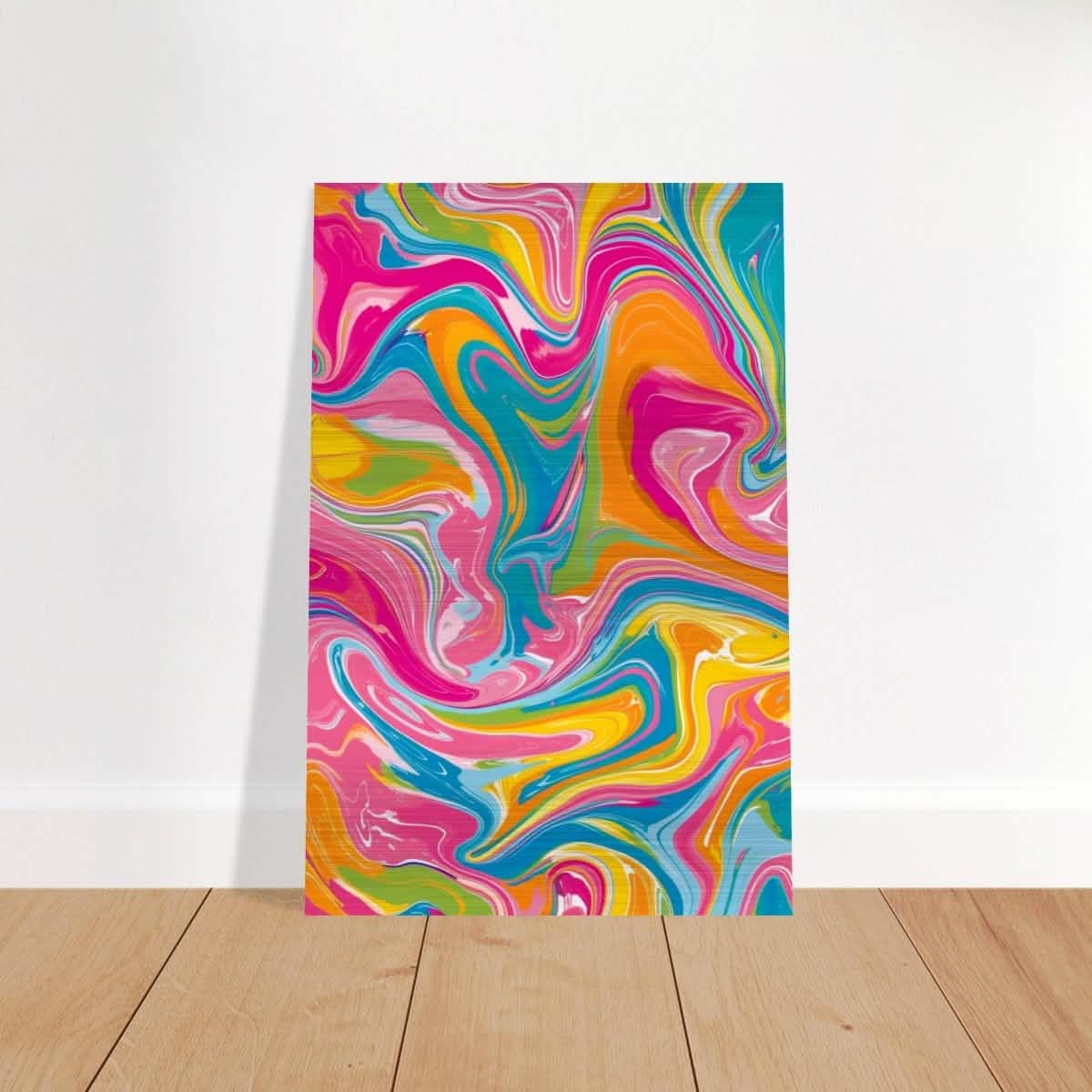 Da Vinci Abstract Wall art - Brushed Aluminum Print - 30x45 cm / 12x18″ -