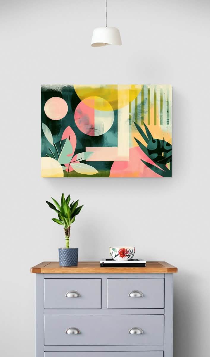 Da Vinci Abstract Wall Art - Canvas - 70x100 cm / 28x40″ - Slim