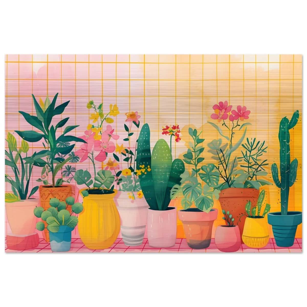 Da Vinci Abstract Wall Art - Brushed Aluminum Print - 40x60 cm / 16x24″ -