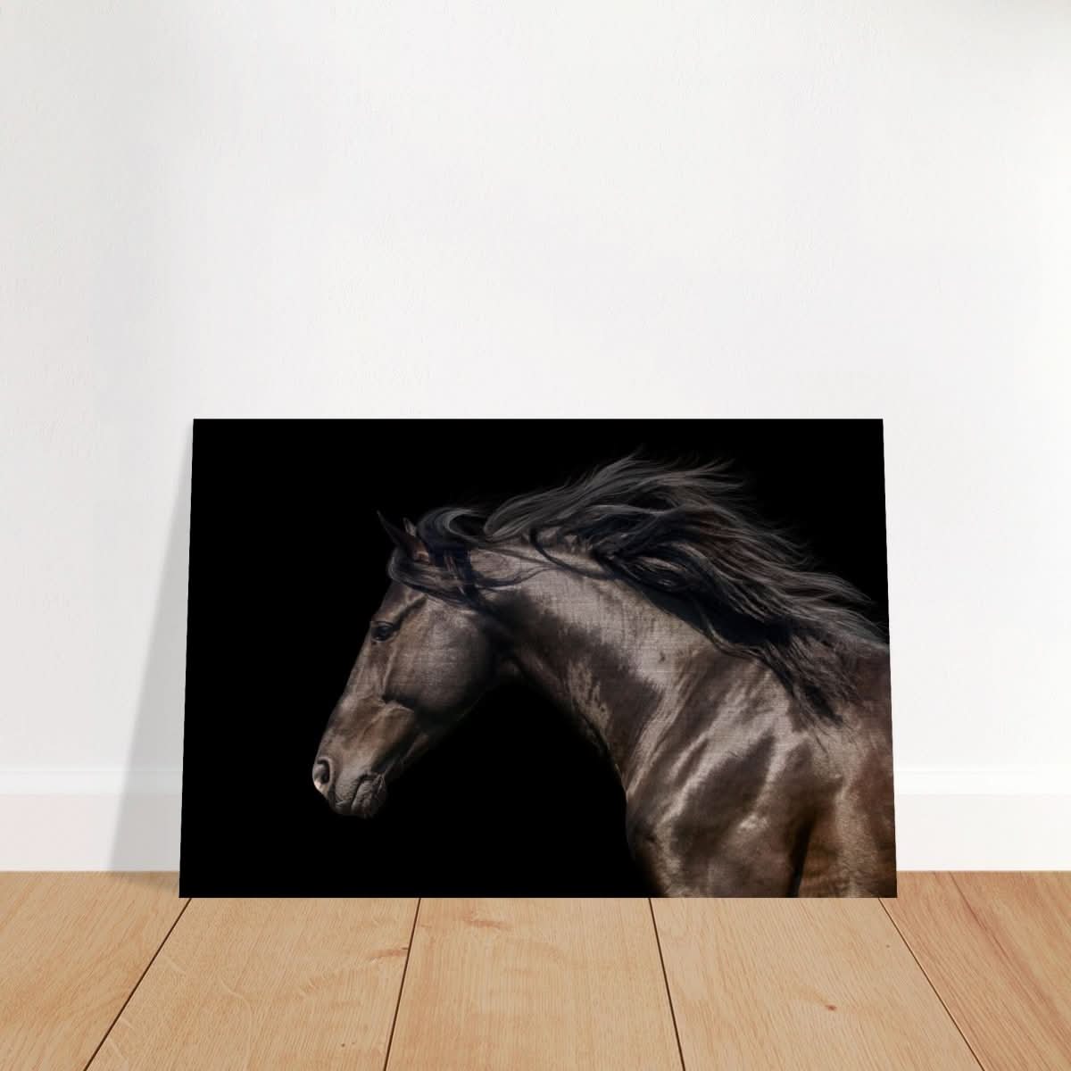 Da Vinci Animal Kingdom Art Wall art print | Brown horse - Brushed Aluminum Print - 40x60 cm / 16x24″ -