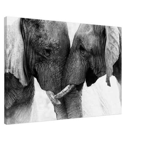 Da Vinci Animal Kingdom Art Wall art print | Elephant Love - Canvas - 60x90 cm / 24x36″ -