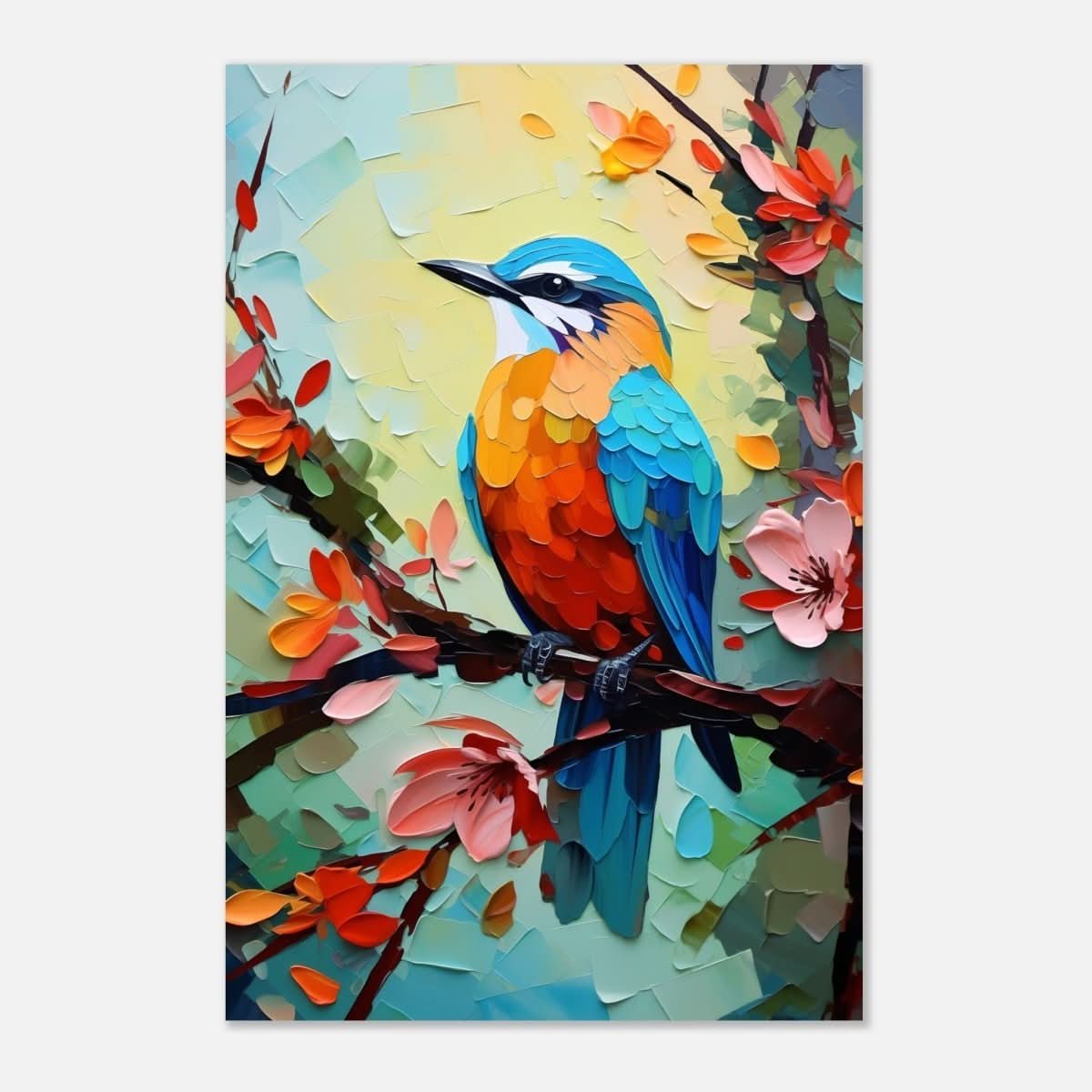 Da Vinci Animal Kingdom Art Wall art print | Kingfisher - Aluminum Print - 60x90 cm / 24x36″ -