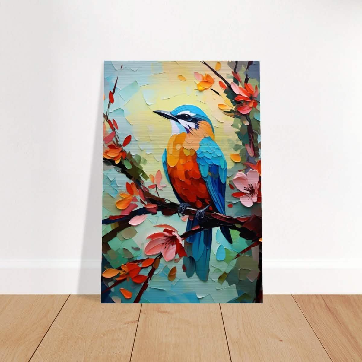 Da Vinci Animal Kingdom Art Wall art print | Kingfisher - Brushed Aluminum Print - 40x60 cm / 16x24″ -