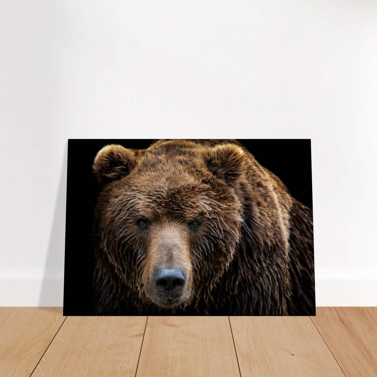 Da Vinci Animal Kingdom Wall art print | Brown bear - Brushed Aluminum Print - 70x100 cm / 28x40″ -