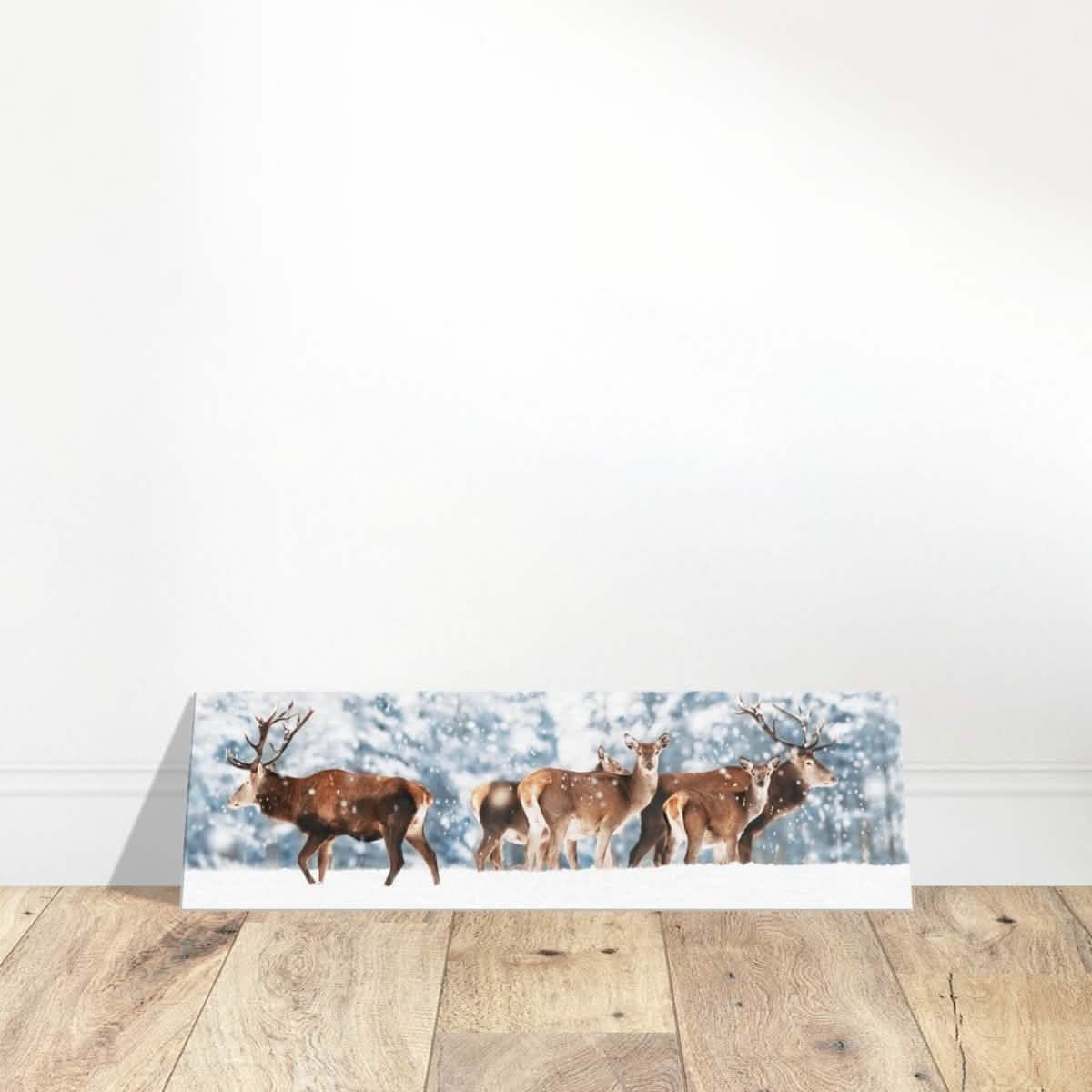 Da Vinci Animal Kingdom Wall art print collection | Deer | Canvas print - 30x90 cm / 12x36″ - Thick -