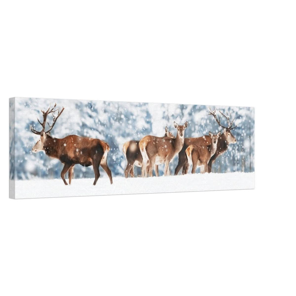 Da Vinci Animal Kingdom Wall art print collection | Deer | Canvas print - 30x100 cm / 12x40″ - Thick -