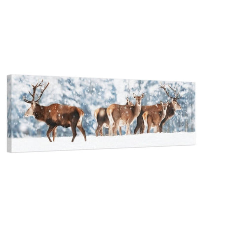 Da Vinci Animal Kingdom Wall art print collection | Deer | Canvas print - 30x100 cm / 12x40″ - Thick -