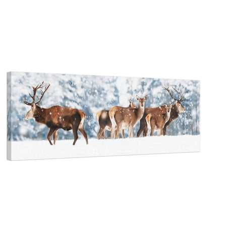 Da Vinci Animal Kingdom Wall art print collection | Deer | Canvas print - 30x90 cm / 12x36″ - Slim -