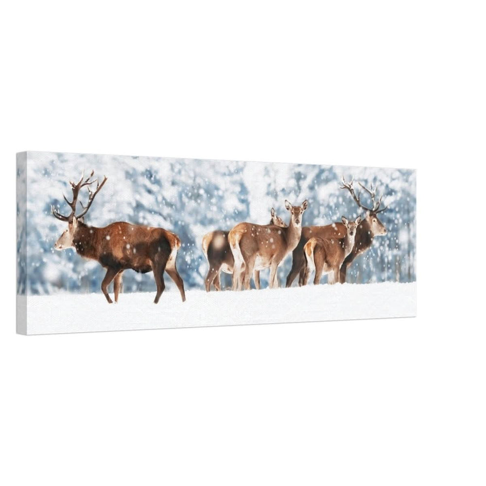 Da Vinci Animal Kingdom Wall art print collection | Deer | Canvas print - 30x90 cm / 12x36″ - Thick -