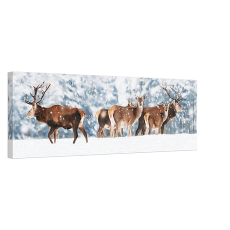 Da Vinci Animal Kingdom Wall art print collection | Deer | Canvas print - 30x90 cm / 12x36″ - Thick -