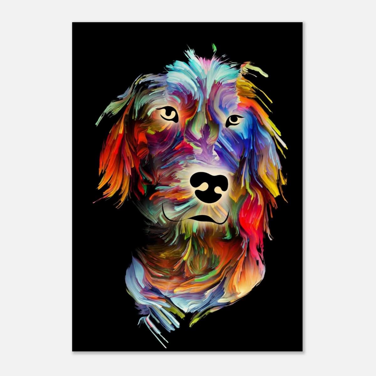 Da Vinci Animal Kingdom Wall art print collection | Dog painting print | Contemporary Art - Wood Prints - 70x100 cm / 28x40″ - 10 mm