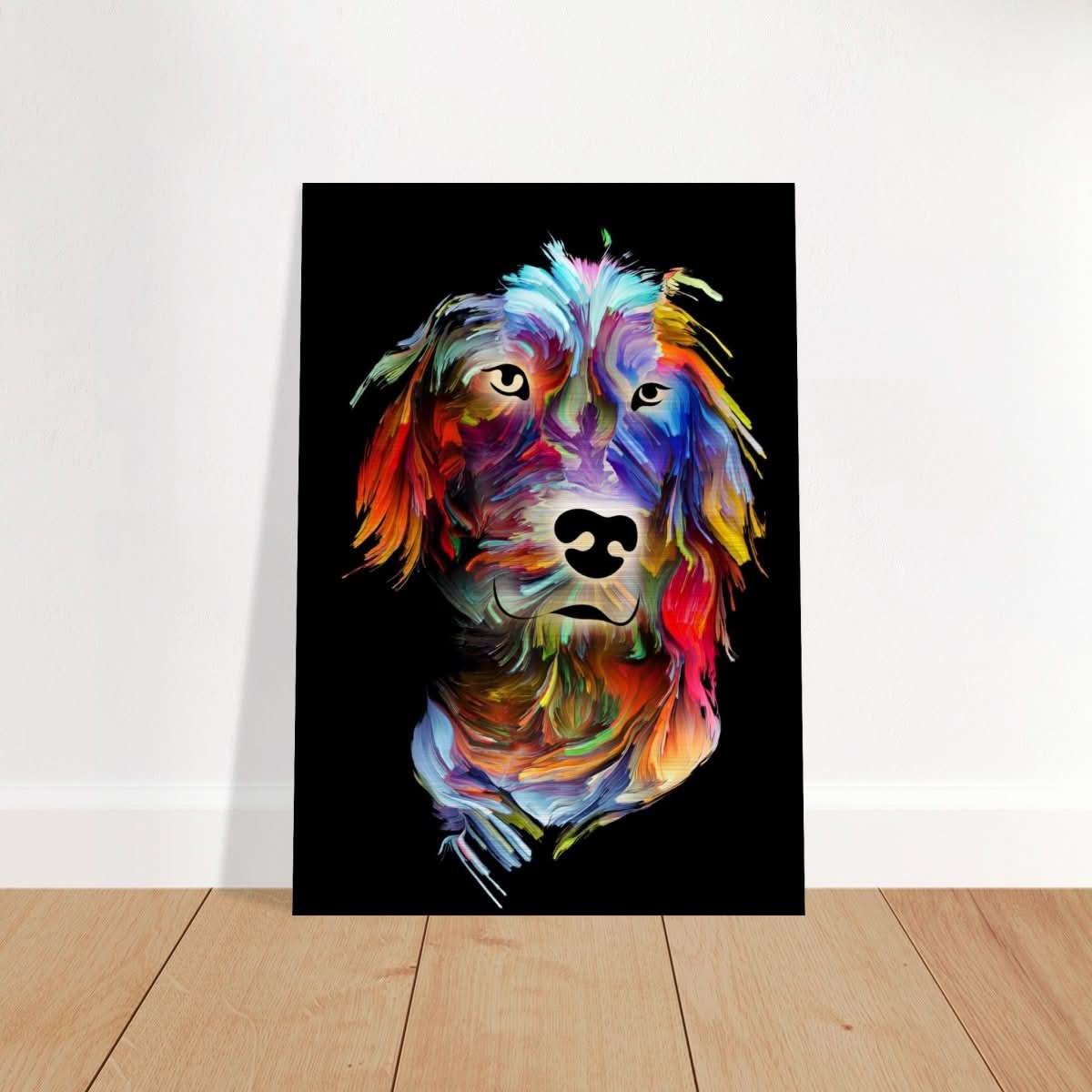 Da Vinci Animal Kingdom Wall art print collection | Dog painting print | Contemporary Art - Brushed Aluminum Print - 70x100 cm / 28x40″ -
