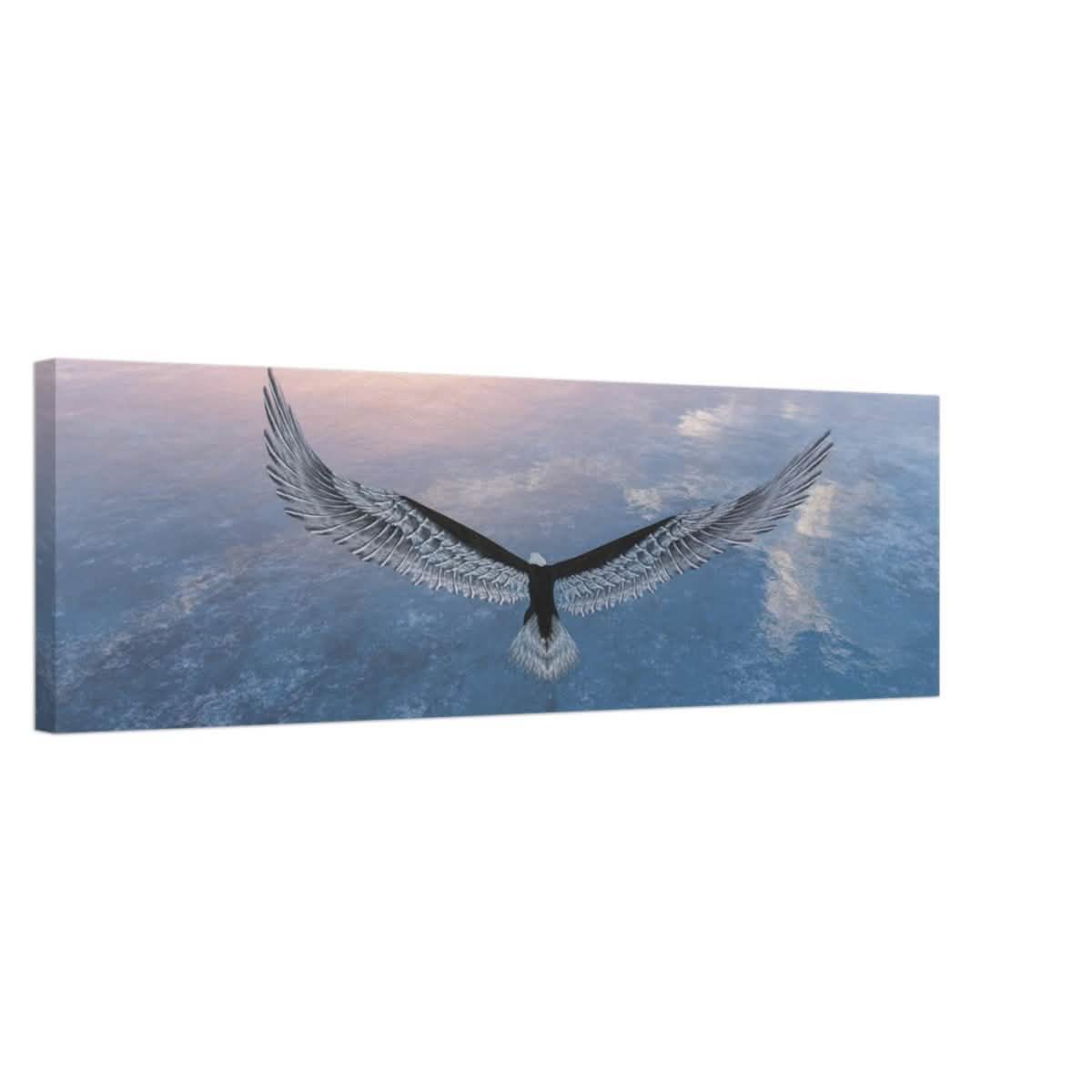 Da Vinci Animal Kingdom Wall art print collection | Eagle | Canvas print - 30x100 cm / 12x40″ - Thick -