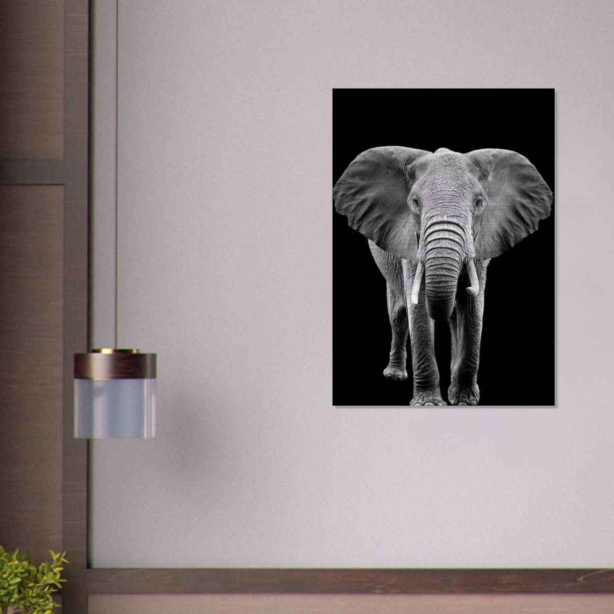 Da Vinci Animal Kingdom Wall art print collection | Elephant - Brushed Aluminum Print - 70x100 cm / 28x40″ -