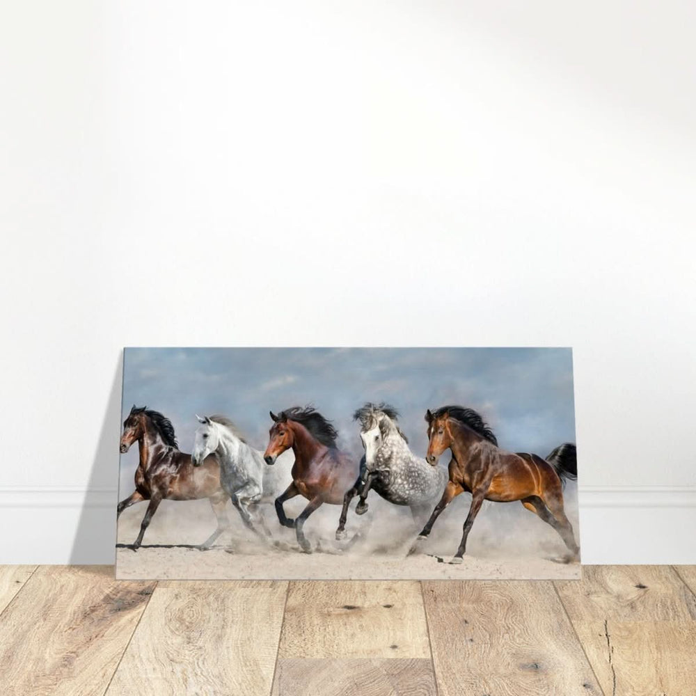 Da Vinci Animal Kingdom Wall art print collection | horses | Canvas print - Thick - 30x60 cm / 12x24″ -